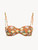 Orange Printed Bandeau Bikini Top_0