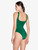 Cut-out Swimsuit in green_2