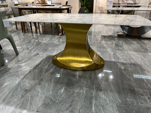 B023-L117  Ingots Design Sintered Stone Dining Table