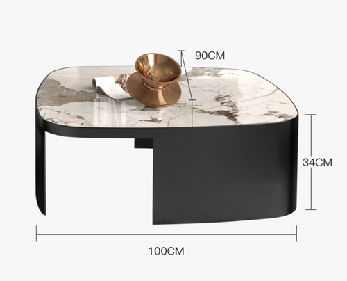 Lavish Sintered Stone Coffee Table Set