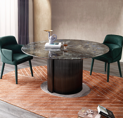 Glossy  Design Sintered Stone Dining Table  Round