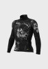 ALE' Skull PR-R Black Long Sleeve Jersey