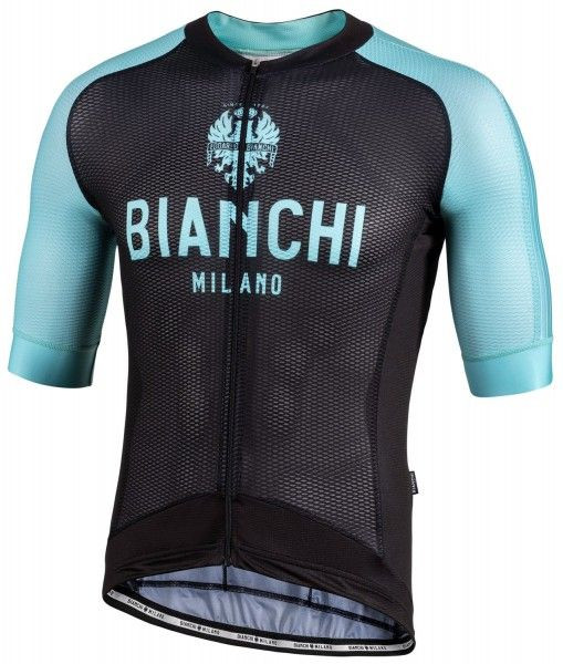 Bianchi Milano Valconca1 Aero Black Green Jersey | Premium Cycling