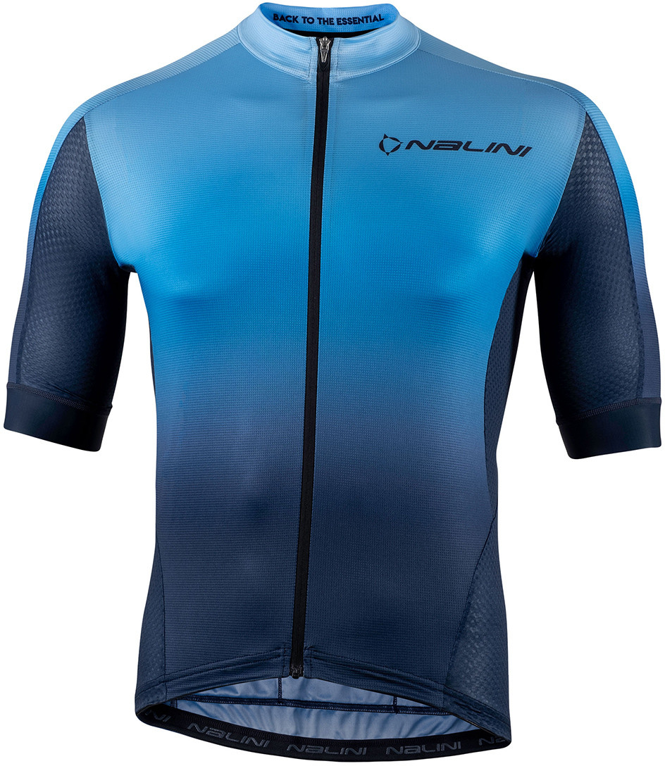Maillot Cyclisme Nalini Gerolsteiner Taille 4 - Bleu, 1/4 Zip, Fabriqué En Italie