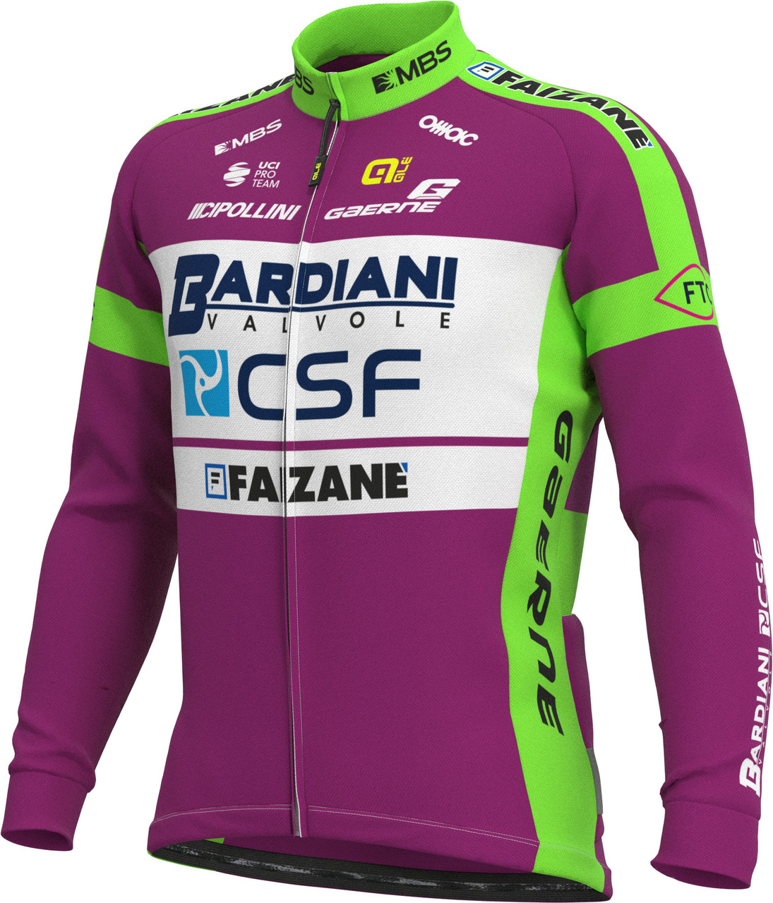 2021 Bardiani CSF Prime Red Long Sleeve Jersey. | Cycling Winter
