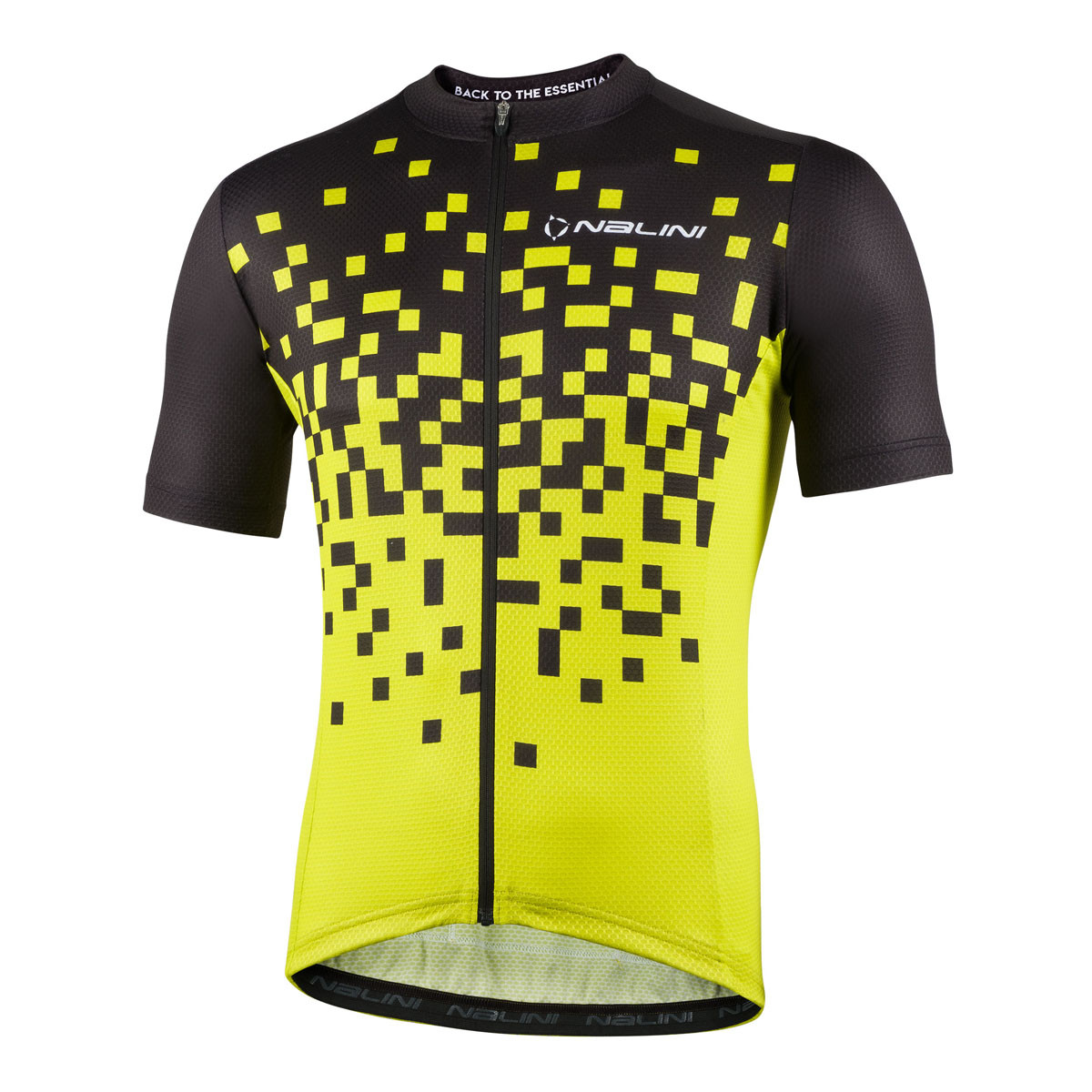 Nalini New Atlanta Boxes Yellow Black Jersey | italian Cycling Jerseys