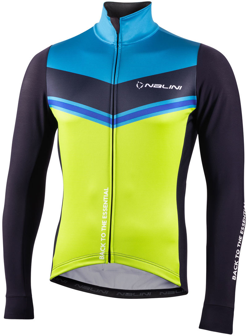Nalini Alsfalto Black Green Jersey made by Nalini in Italy