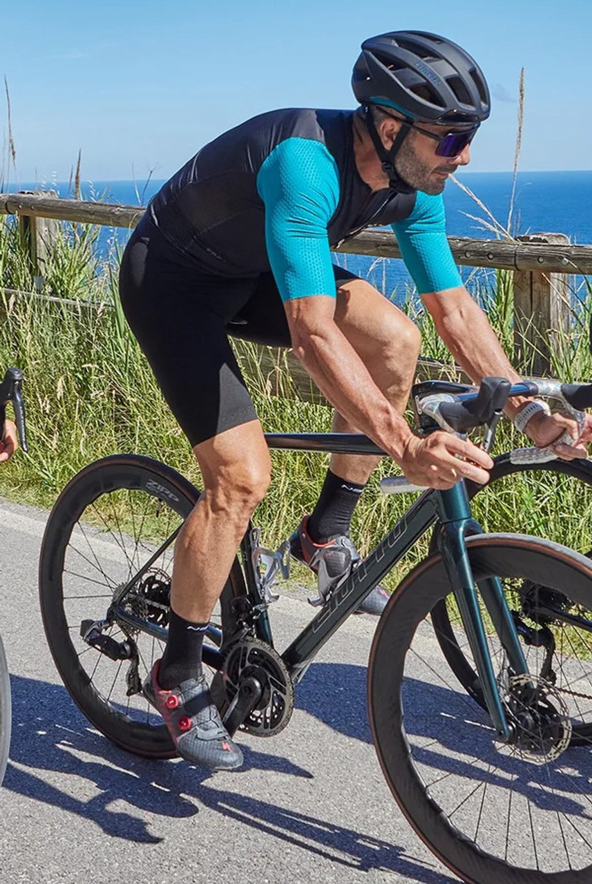 Nalini Laser Black Blue Jersey | italian Cycling Jerseys