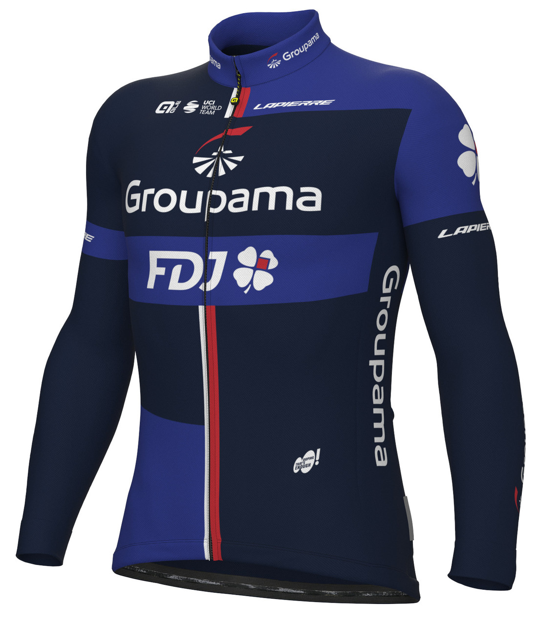 2023 Groupama FDJ Red Long Sleeve Jersey. | Cycling Winter