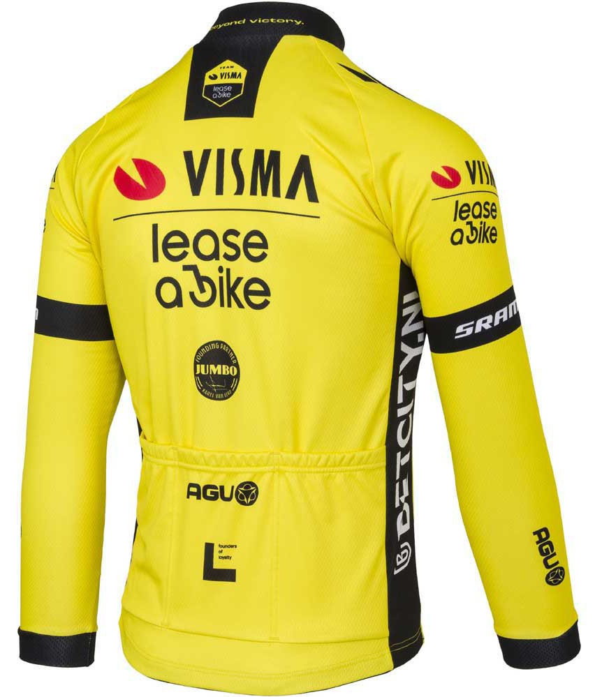 支給品　Jumbo visma　サーマルサイクルジャージ　長袖　ユンボヴィスマ 2024 Visma Lease A Bike Long Sleeve Jersey. | Winter Jerseys