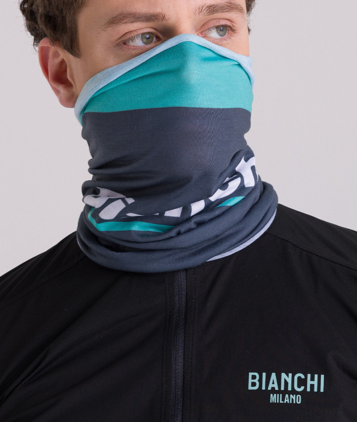 Bianchi ネッククール サイクルジャージ(JP191S1902) Bianchi Milano Neck Warmer Gray | Italian Cycling Gaitor