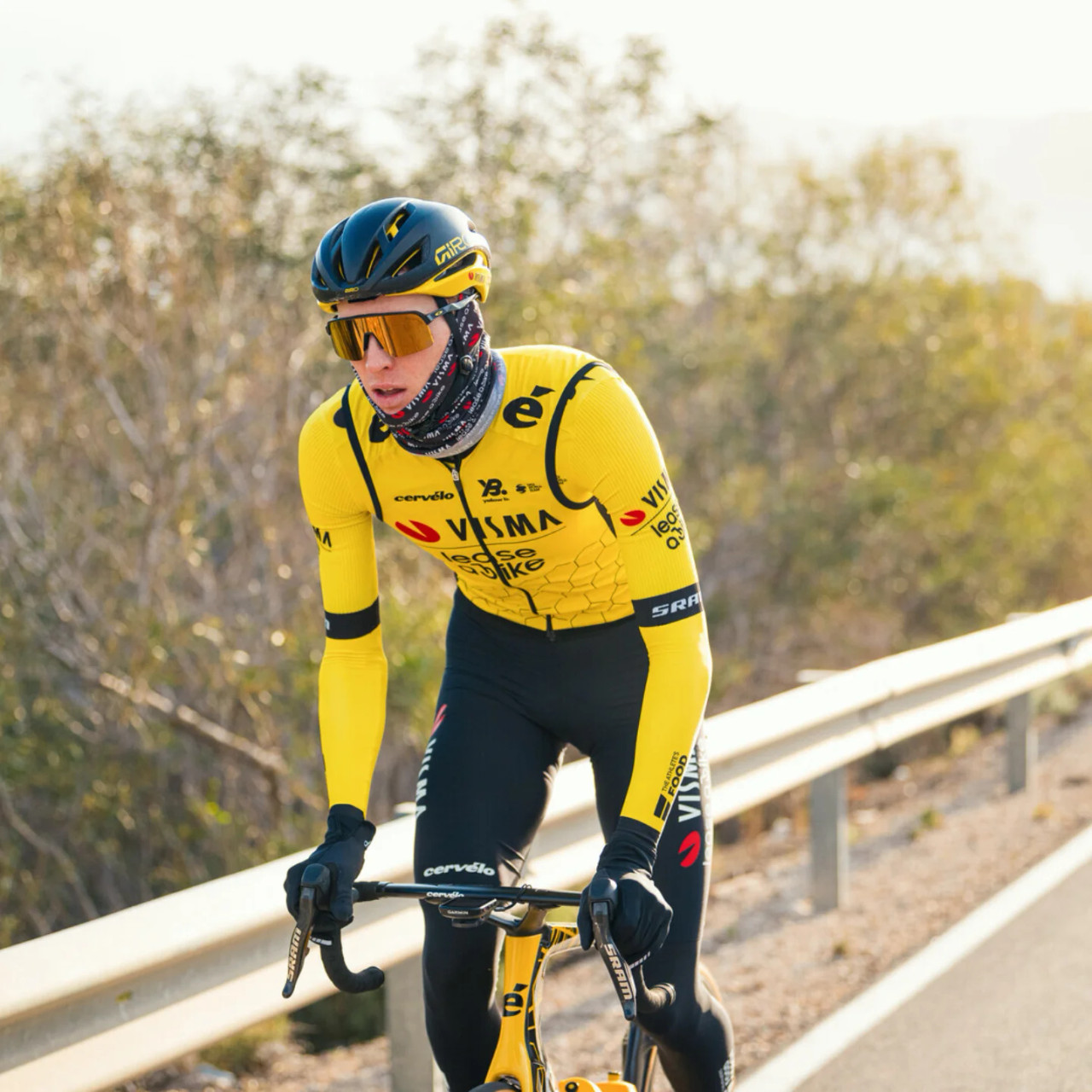 Jumbo Visma Neck Gaitor Tube | Premium Cycling Hat