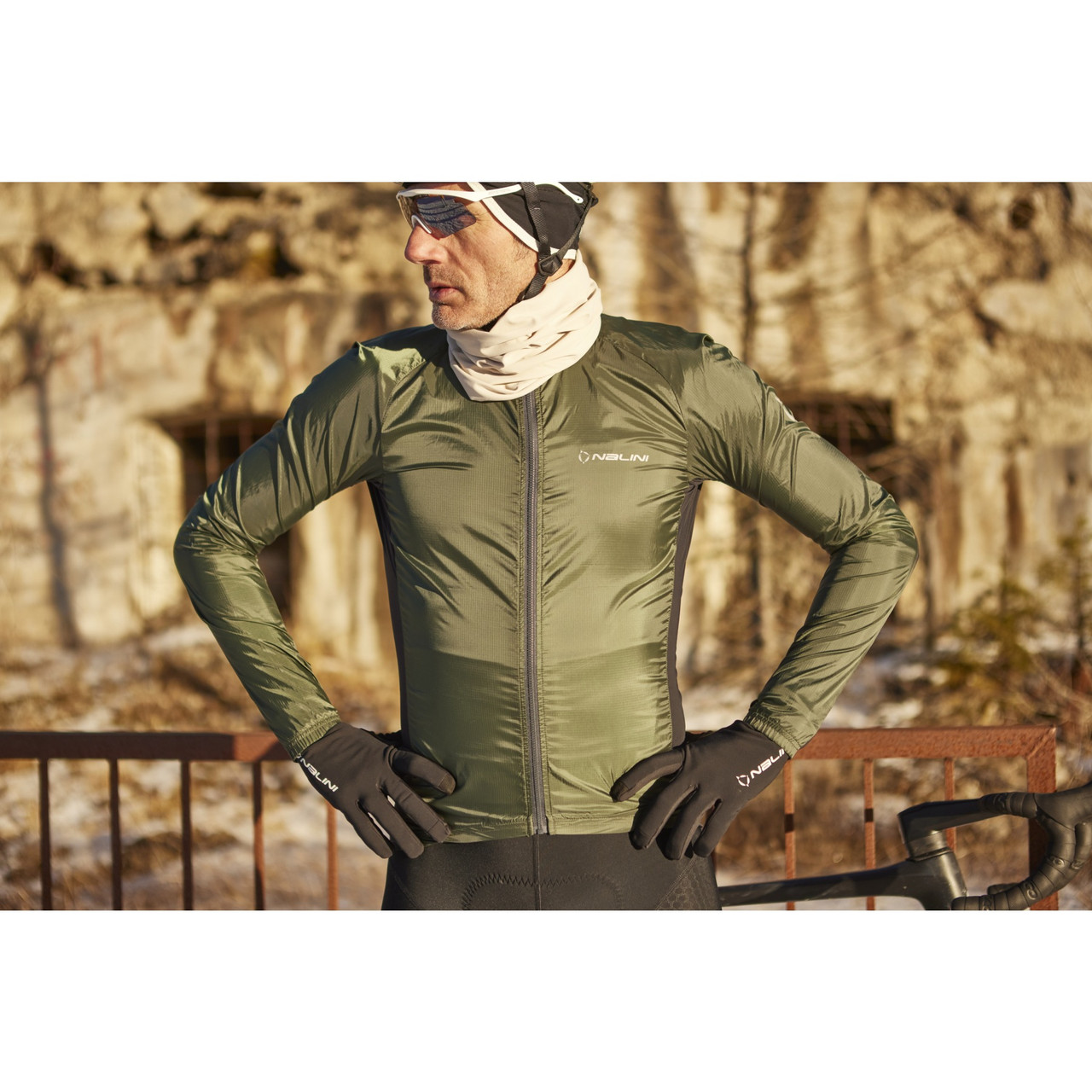 Nalini Scirocco Wind Proof Green 4400 Jacket | Cycling Winter Nalini Scirocco Wind Proof Green 4400 Jacket | Cycling Winter