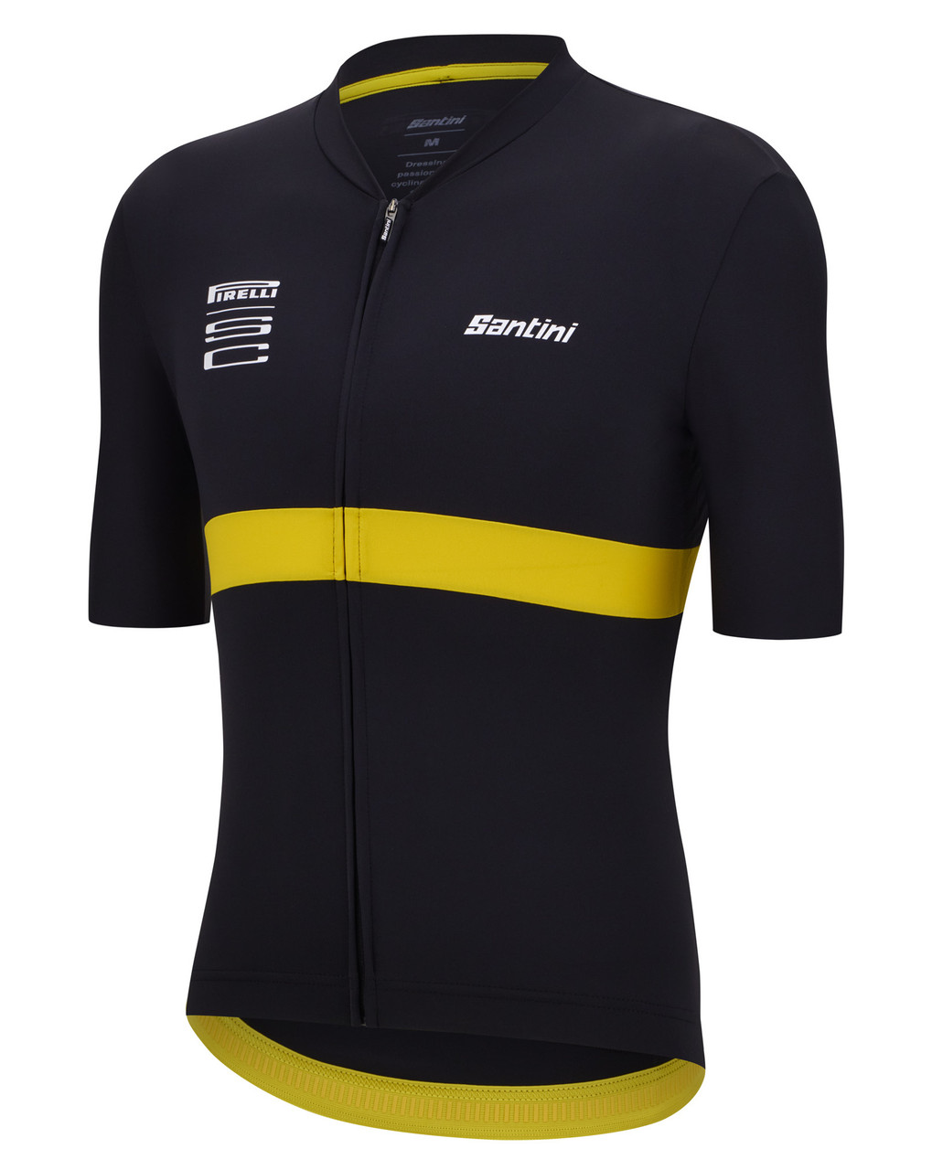 Pirelli Sport Club Stripe Black Yellow Jersey. | Official Pro