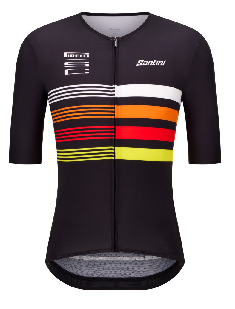 Pirelli Sport Club ジャージ size:XL テアル Pirelli Sport Club Tape Black Jersey. | Official Pro Cycling Jerseys