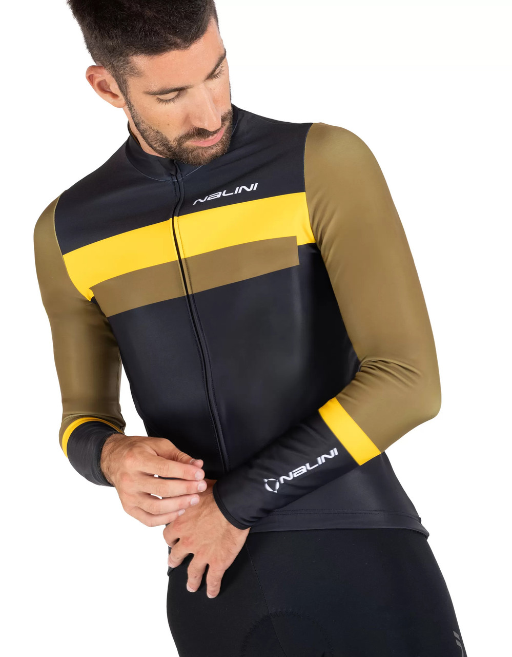 Nalini Stelvio Black Long Sleeve Jersey made by Nalini in Italy
