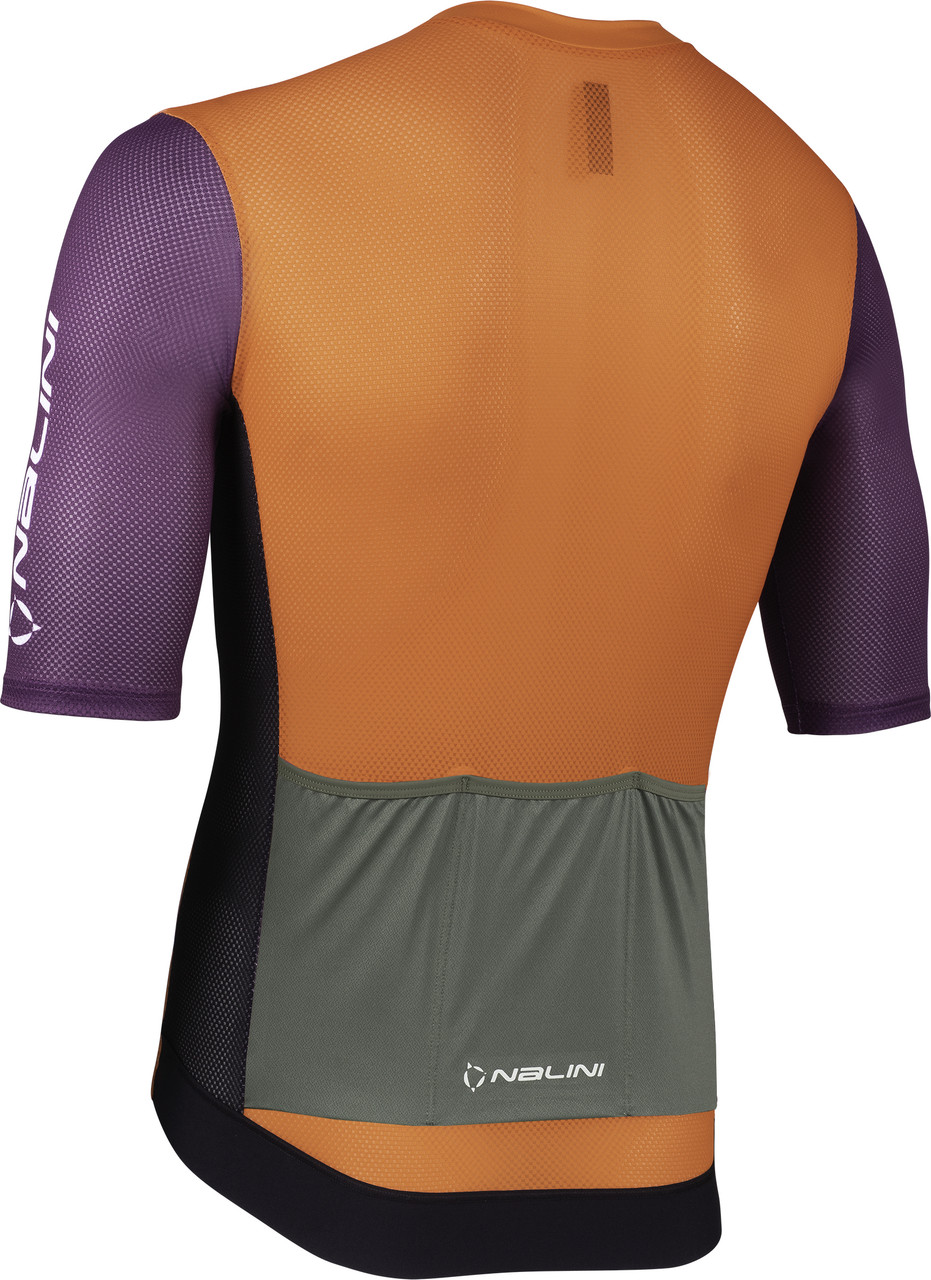 Nalini Fresh Orange Purple Jersey | italian Cycling Jerseys