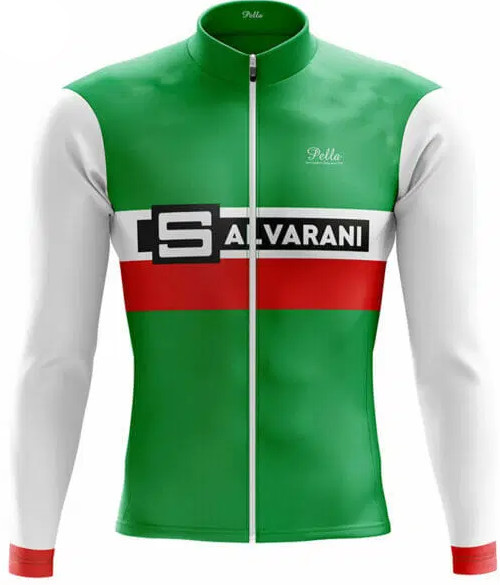 Salvarani Italia Tour De France Flag Long Sleeve Jersey