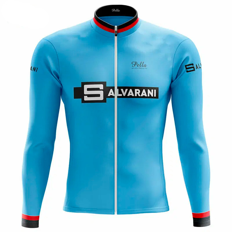 Salvarani Blue Long Sleeve Jersey