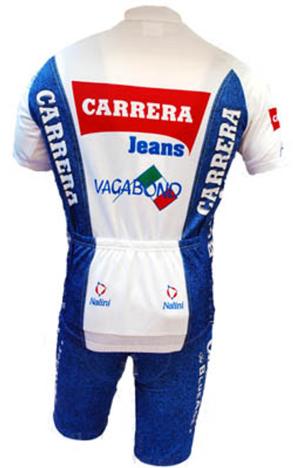 Carrera White Retro HZ Jersey Rear View Carrera White Retro HZ Jersey Rear View