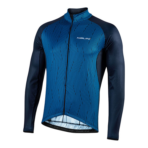 Nalini Warm Fit Blue Orange Long Sleeve Jersey made by Nalini in