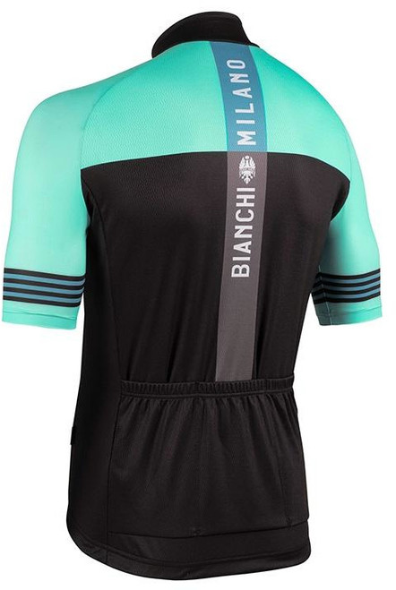Bianchi Milano Prizzi Black Celeste Jersey  Rear