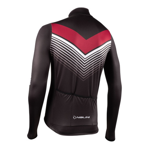 Nalini Fit Thermal Black Long Sleeve Jersey Rear Nalini Fit Thermal Black Long Sleeve Jersey Rear