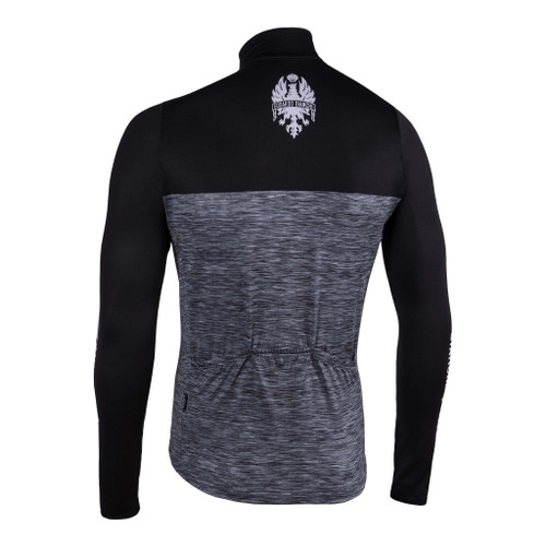 Bianchi Milano Chienes Black Light Weight Long Sleeve Jersey Rear