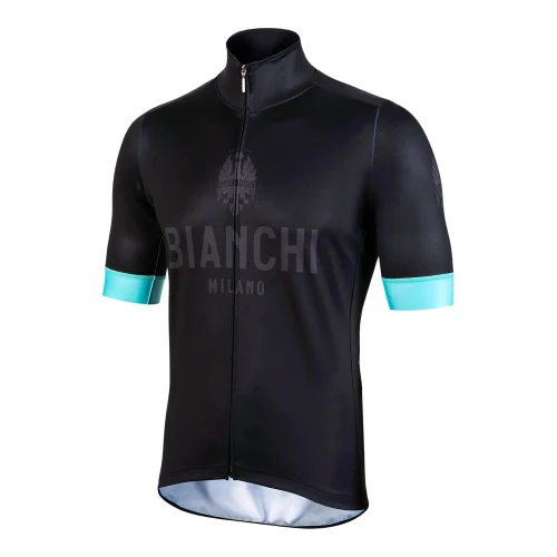 Bianchi Milano Ritoio Thermal Black Celeste Jersey