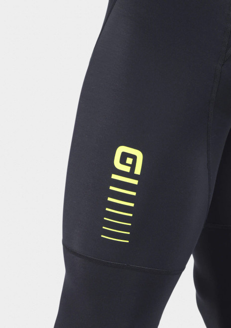 ALE' Road PR-E Yellow Black Bib Tights Leg ALE' Road PR-E Yellow Black Bib Tights Leg