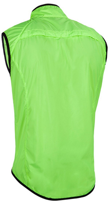 Nalini Arietta Light Wind Fluo Yellow Vest Rear Nalini Arietta Light Wind Fluo Yellow Vest Rear