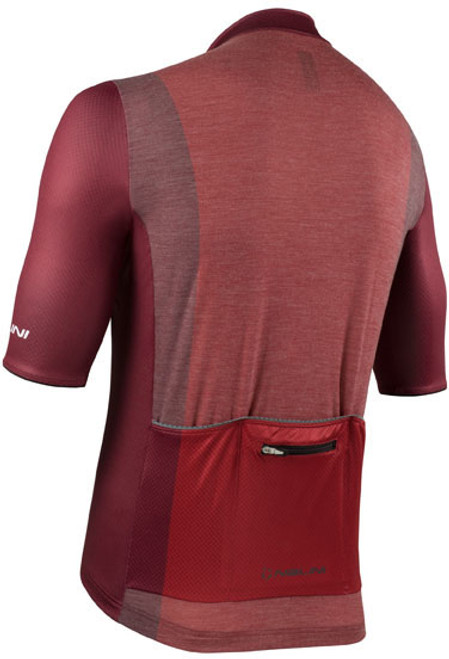 Nalini New Wool Red Gravel Jersey  Rear Nalini New Wool Red Gravel Jersey  Rear