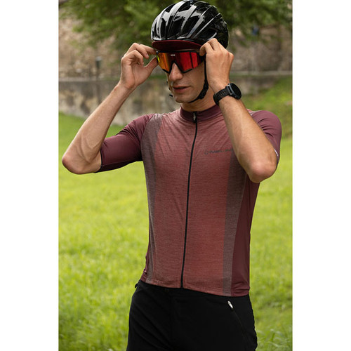 Nalini New Wool Red Gravel Jersey Rider Nalini New Wool Red Gravel Jersey Rider
