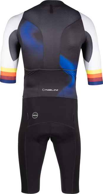 Nalini Fast Black Deep Blue Skin Suit Rear