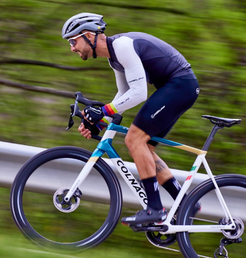 Nalini Fast Black Deep Blue Skin Suit  Rider3