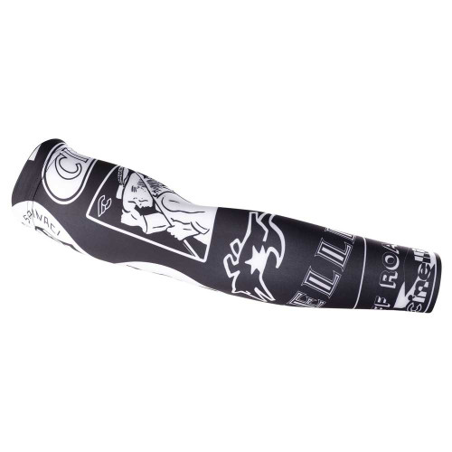 Cinelli Tempo White Pattern Arm Warmers Cinelli Tempo White Pattern Arm Warmers