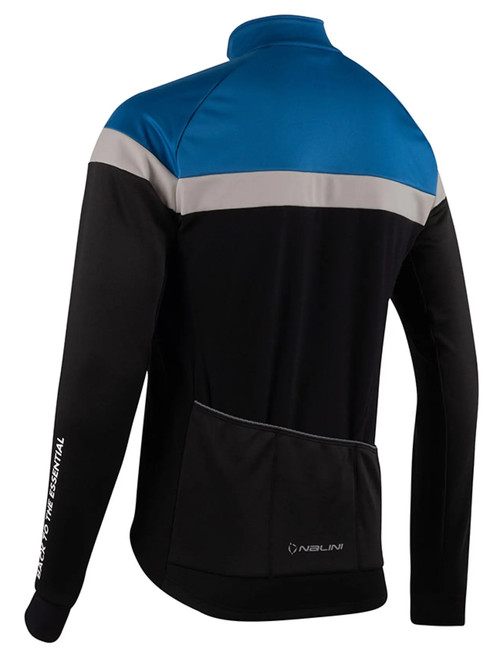 Nalini Road Thermal Blue Jacket Rear