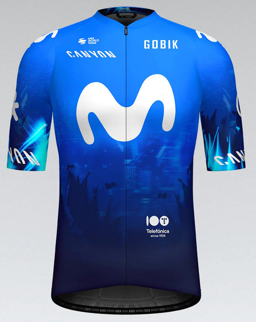 Maillot Cycliste Manches Longues MOVISTAR TEAM - Endura - Taille S - Bleu Marine