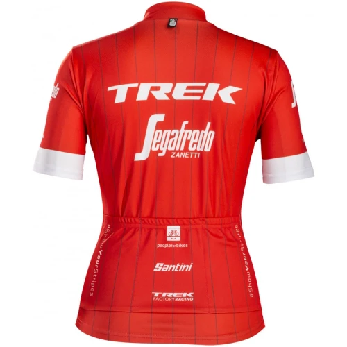 2018 Trek Segafredo  Women's Red Jersey Rear