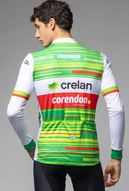 2025 Crelan Corendon Long Sleeve Jersey Close Up