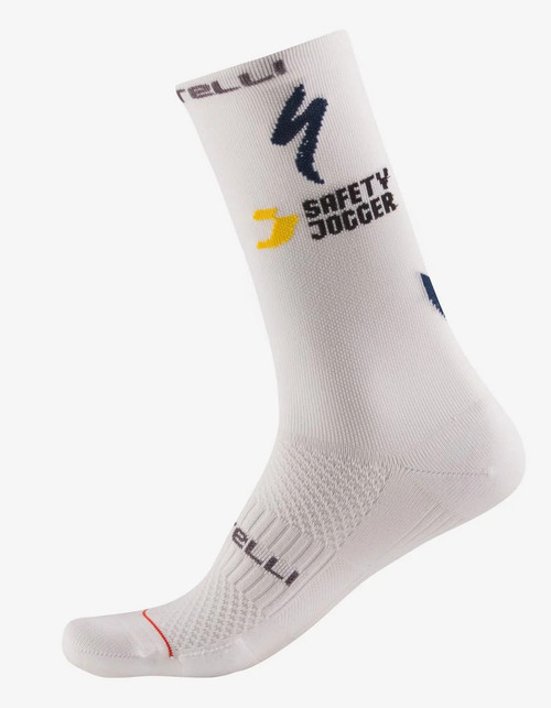 2025 Soudal Quickstep Rosso Corsa Pro 18 Socks Rear