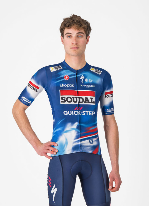 Soudal Quick-Step 選手支給品ウェア　サイクルジャージ Soudal Quick-Step WOLFPACK 通算1,000勝記念 半袖サイクル
