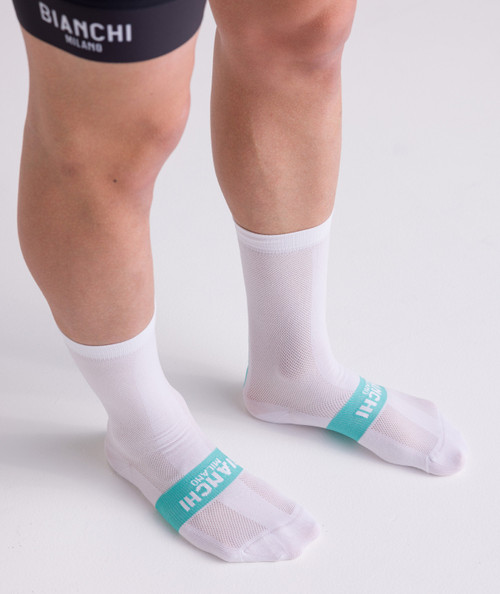 Bianchi Milano Classic White Socks