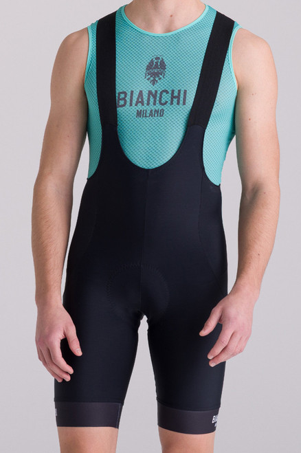 BIANCHI MILANO ビブショーツ メンズMサイズ z112c Bianchi Milano Race Black Bib Shorts | Italian Cycling Bibs