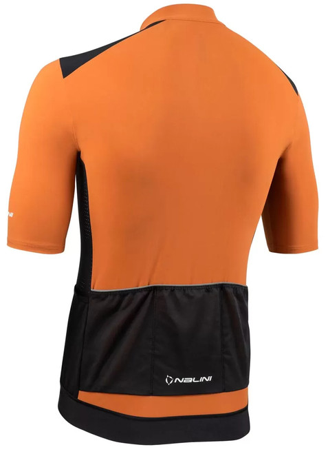 Nalini Five Pockets Gravel Brown Black Jersey Rear Nalini Five Pockets Gravel Brown Black Jersey Rear