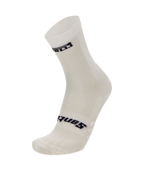 Santini Pirelli Sport Club White Bib Shorts | Italian Cycling Bibs