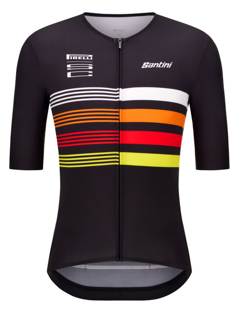 Pirelli Sport Club Stripe Black Yellow Jersey. | Official Pro