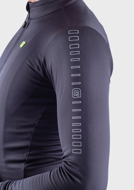 ALE' Solid Fondo Black Long Sleeve Jersey ALE' Solid Fondo Black Long Sleeve Jersey
