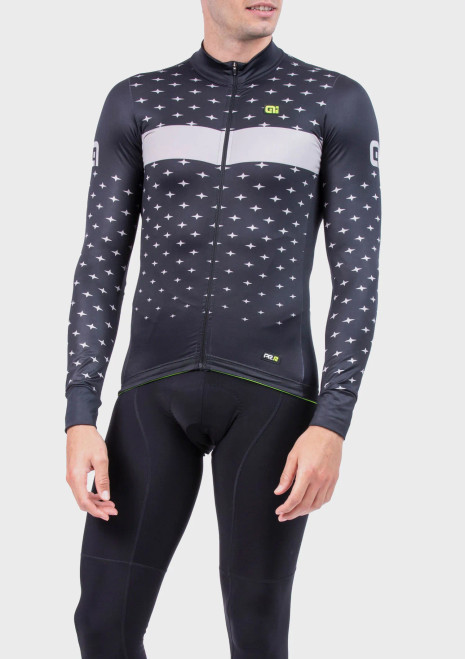 ALE' Stars PR-R Black Grey Sleeve Jersey