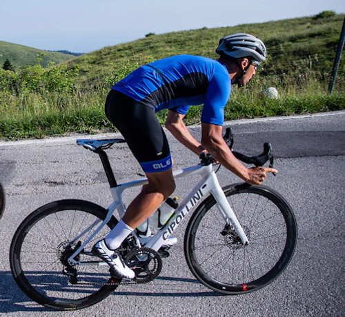 ALE' Color Block Solid Italia Blue Jersey